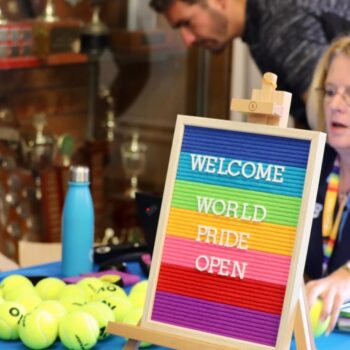 Word Pride Reception Desk