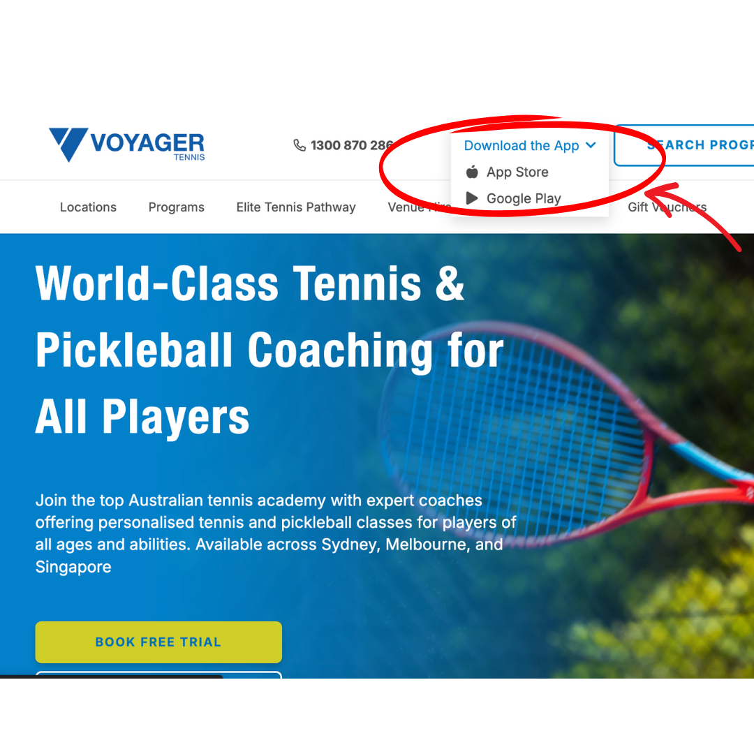 Voyager Tennis App Download