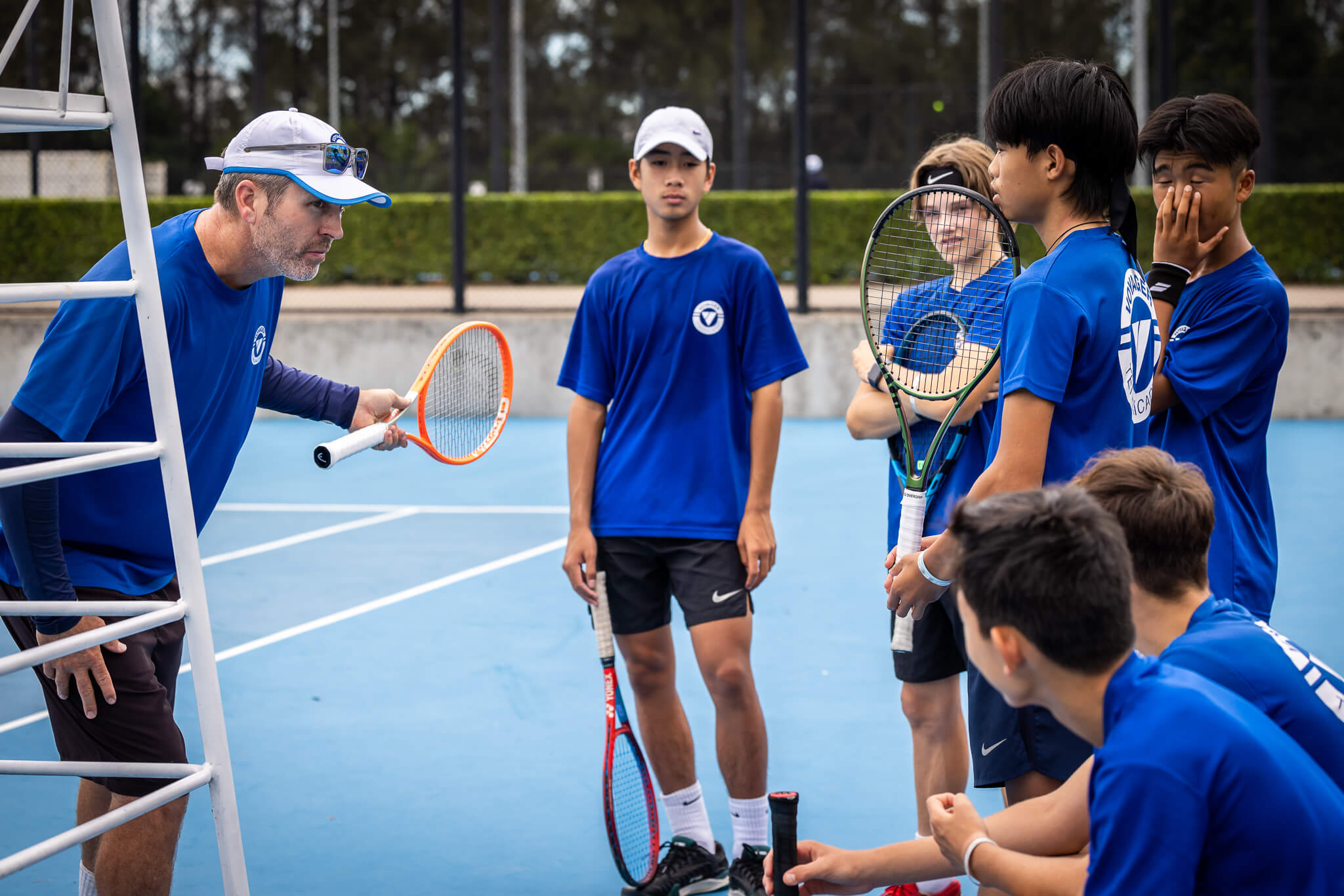 Luke coaching the juniors during the High Performance program 