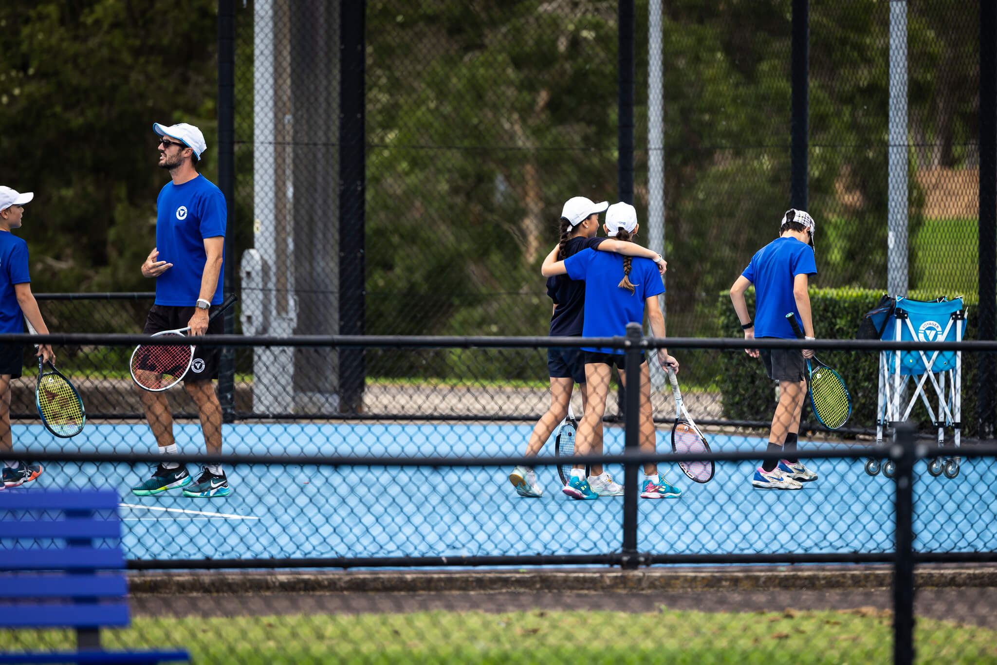 Kids finished the training in the UTR performance camp